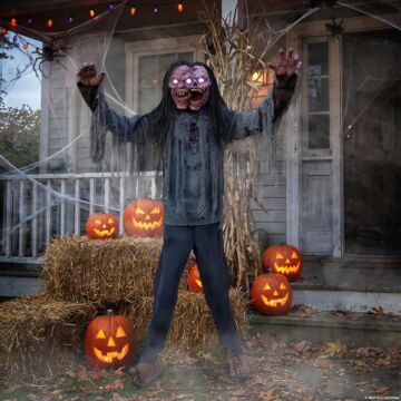 6 Ft. Animated Light-up Jack & Jill Zombie