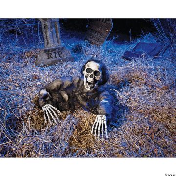 Grave Breaker® Posable Skeleton Reaper With Black Shroud