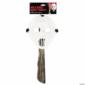 HOCKEY MASK AND MACHETE SET