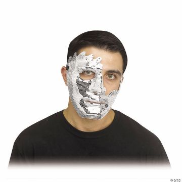 MIRROR CRACKED HALF MASK