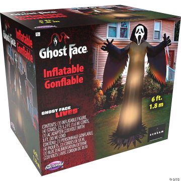 6' GHOST FACE LAWN INFLATABLE