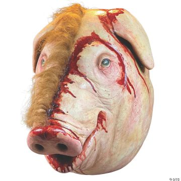 Adults Motel Hell™ Pig Overhead Latex Mask - One Size