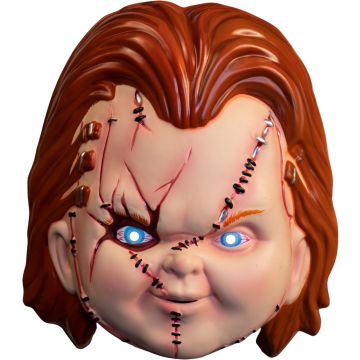 Adults Seed Of Chucky™ Chucky Vacuform Plastic Mask - One Size