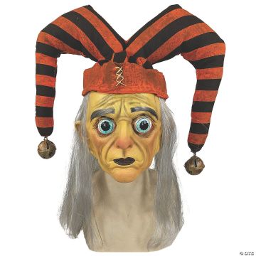 Adults The Terror Of Hallows Eve™ Sad Trickster Latex Mask - One Size