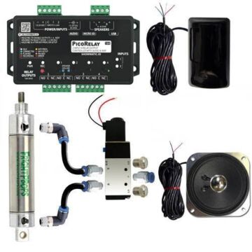 PicoRelay Controller + Pneumatic Starter Kit: 1 1/16" Bore Cylinder