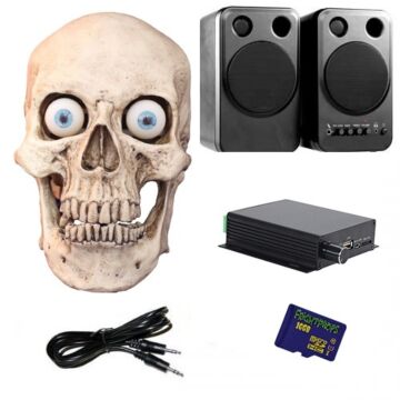 Talking Skull with Head Turn Complete Package (1 Skull)