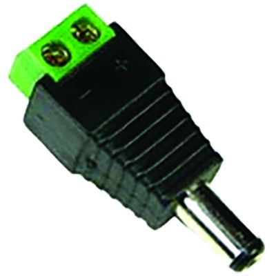 Male Power Supply Adapter with Screw Terminals