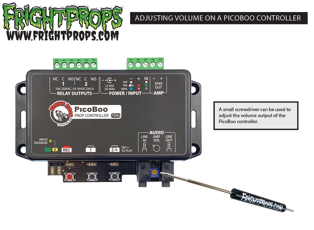 How Do You Turn Up the Speaker Volume When Using the Internal Amp on a PicoBoo?
