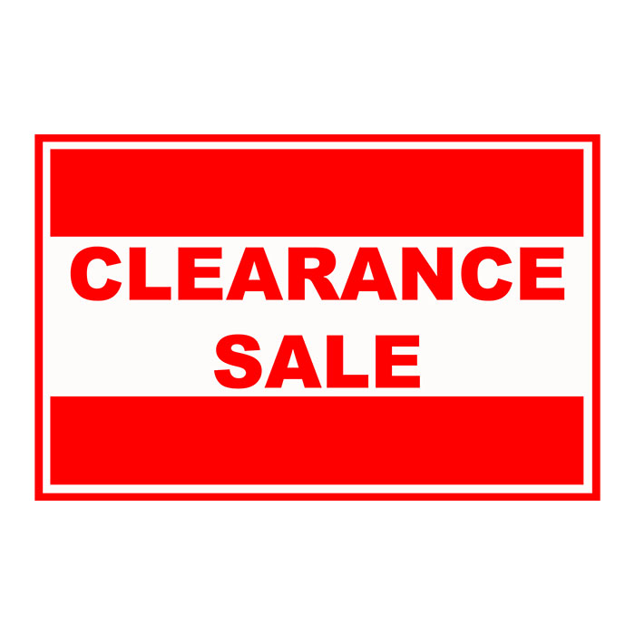 Warehouse Clearance Sale!
