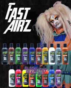 Fluorescent Airbrush Paint Set - Halloween FX Props