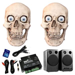 Three Axis Talking Skull Complete Package (2 Skulls)
