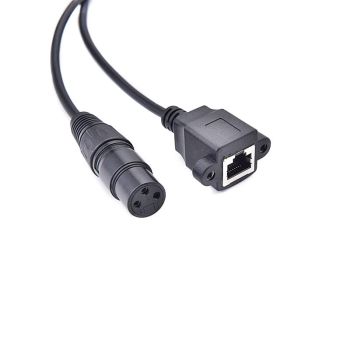 RJ45 to 3P XLR Female Adapter