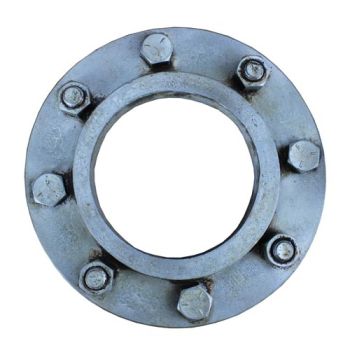 4" Pipe Flange - Silver