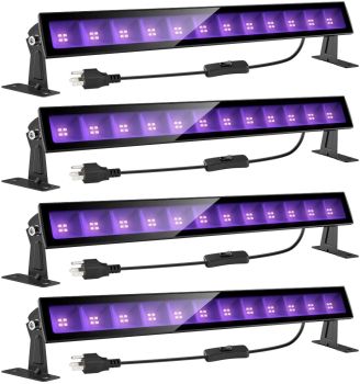 24W LED Black Light Bar (4-pack)