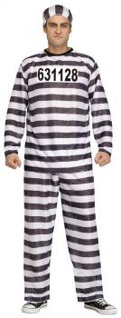 Convict Costume - Adult OSFM