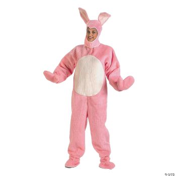 Child Bunny Suit With Hood - Pink