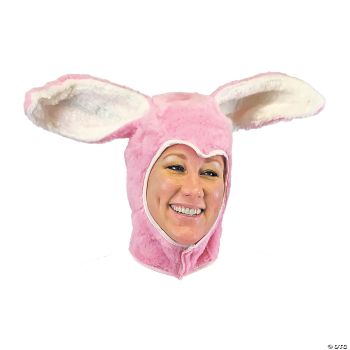 Adult Bunny Hood  - Pink