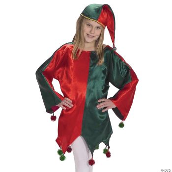 Child Satin Jingle Elf (4 - 8) - Child (4 - 8)