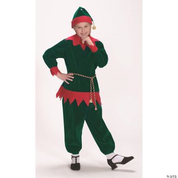 Child Velvet Elf Suit (4 - 8) - Child (4 - 8)