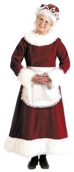 Women's Santa Dress Long - Adult L (16 - 18)