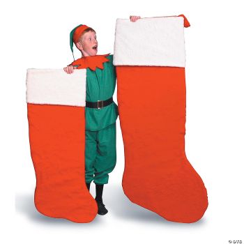 Giant Plush Santa Stocking - 45"