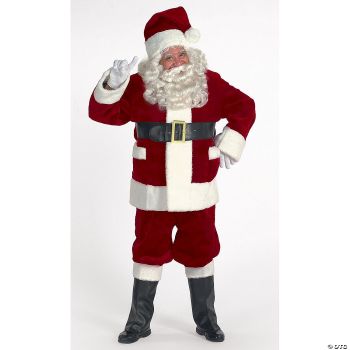 Burgundy Deluxe Santa With Outside Pockets - XL - JacketSize (50 - 56)