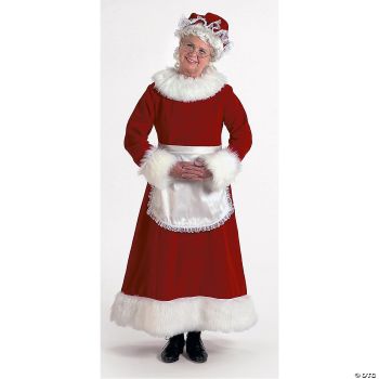 Burgundy Velvet Mrs. Claus - Women (12 - 14)