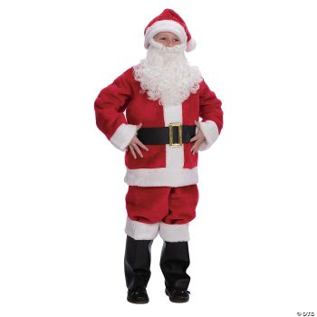Child's Plush Santa Suit - MD - Child (6 - 8)