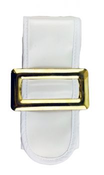 White Pixie Belt With Slide Buckle