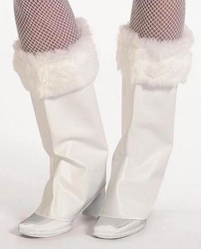 Plush White Pixie Boot Tops
