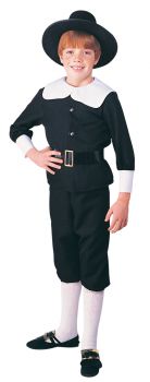Boy's Pilgrim Costume - Child Large