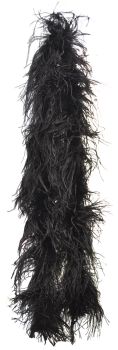 6' Ostrich Boa - Black