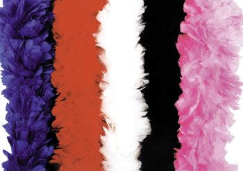 6' Deluxe Turkey Feather Boa - Black