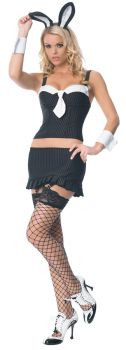 Women's Gangster Bunny Costume - Adult Medium