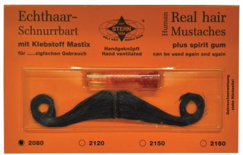 American Mustache - Real Hair - Black