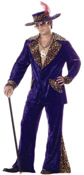 Men's Pimp Costume - Adult XL (44 - 46)