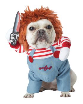 Deadly Doll Dog Costume - Pet Medium