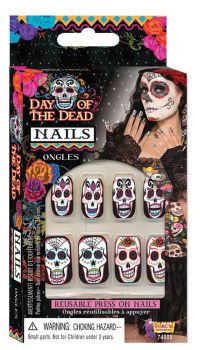 Day Of Dead Nails Accessory