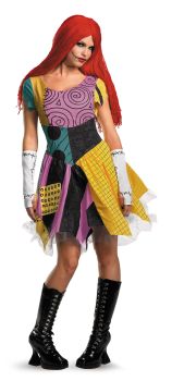 Women's Sassy Sally Deluxe Costume - Nightmare Before Christmas - Adult M (8 - 10)