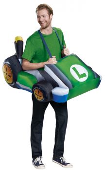 Men's Luigi Kart Inflatable Costume