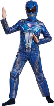 Boy's Blue Ranger Classic Costume - Power Rangers Movie 2017 - Child M (7 - 8)