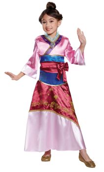 Girl's Mulan Deluxe Costume - Child M (7 - 8)