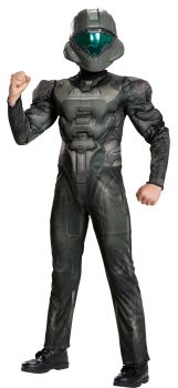 Boy's Spartan Buck Classic Muscle Costume - Halo - Child L (10 - 12)