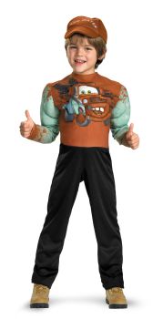 Boy's Tow Mater Muscle Costume - Cars - Child S (4 - 6)