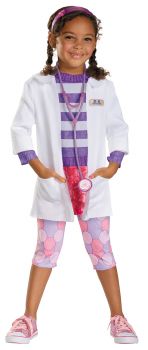 Girl's Doc Deluxe Costume - Doc McStuffins - Child S (4 - 6X)