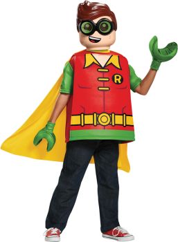 Boy's Robin Classic Costume - LEGO Batman Movie - Child L (10 - 12)