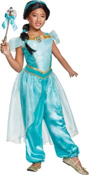 Girl's Jasmine Deluxe Costume - Child M (7 - 8)