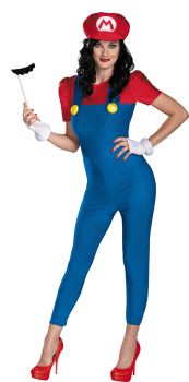 Women's Mario Deluxe Costume - Super Mario Brothers - Adult M (8 - 10)