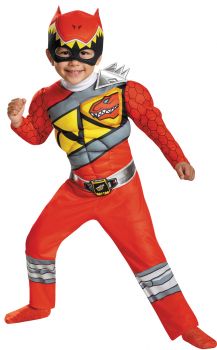 Boy's Red Ranger Muscle Costume - Dino Charge - Child S (4 - 6)