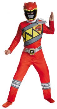 Boy's Red Ranger Classic Costume - Dino Charge - Child L (10 - 12)